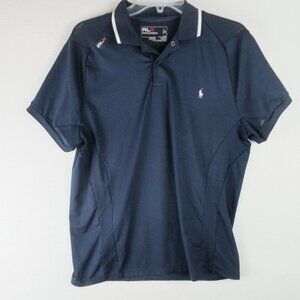 RLX Navy Performance Polo Size M Contrast Collar Small Pony